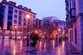 San Esteban square on a rainy afternoon.