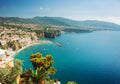 Sorrento harbor panoramic view Royalty Free Stock Photo