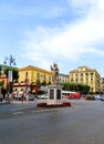 Sorrento, Italy - 8-8-2019 - Main square, Piazza Tasso, in the heart of Sorrento, gateway to the Amalfi Coast in Italy Royalty Free Stock Photo