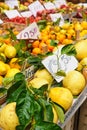 Oranges, Lemons, fruits and Vegetable at Street Markt