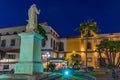 Sorrento, Italy, May 21, 2022: Night view of Piazza Sant'Antonin Royalty Free Stock Photo