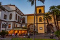 Sorrento, Italy, May 21, 2022: Night view of Piazza Sant'Antonin Royalty Free Stock Photo