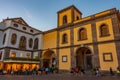 Sorrento, Italy, May 21, 2022: Night view of Piazza Sant'Antonin Royalty Free Stock Photo