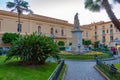 Sorrento, Italy, May 21, 2022: Night view of Piazza Sant'Antonin Royalty Free Stock Photo