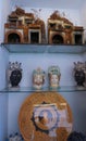 Sorrento, Italy - May 23, 2023: Traditional ceramic plates in souvenir shop in Sorrento at Italy