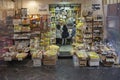 SORRENTO ITALY - NOVEMBER 6 : tourist in convenience shop at sorrento buying product of town signature on november 6 , 2016 in sor