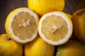 Sorrento lemons seasonal fruit for lemonade or limoncello Royalty Free Stock Photo