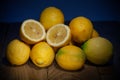 Sorrento lemons seasonal fruit for lemonade or limoncello Royalty Free Stock Photo