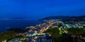 Sorrento and Mount Vesuvius across the Bay of Naples Royalty Free Stock Photo
