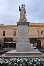 Sorrento - Statua di Sant`Antonino in Piazza Sant`Antonino Royalty Free Stock Photo