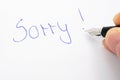 Sorry Royalty Free Stock Photo