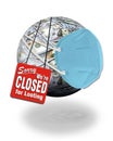 Sorry we are closed for looting Royalty Free Stock Photo