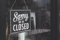 Sorry, we are closing the banner. Grunge picture hanging on a rainy day Royalty Free Stock Photo