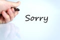 Sorry Concept Royalty Free Stock Photo