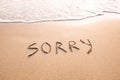 Sorry concept, excuse and apologize Royalty Free Stock Photo