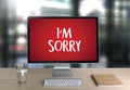 SORRY Forgive Regret Oops Fail False Fault Mistake Regret Apolo