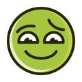 Sorry funny smiley emoticon face expression line and fill icon