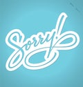 SORRY hand lettering (vector)