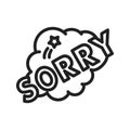 Sorry Icon Image.