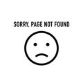 Sorry, page not found.EPS 10 Royalty Free Stock Photo