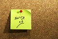 Sorry post it Royalty Free Stock Photo