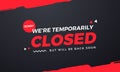 Sorry We`re Temporarily Closed. Will be back soon