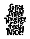 Anti Christmas vector lettering