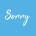 Sorry sign 1 Royalty Free Stock Photo