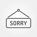 Sorry sign 4 Royalty Free Stock Photo