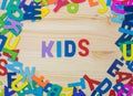 Sort the colorful letters into words, learn and play