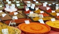 Sort of spices at Provence market
