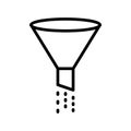 Sort thin line vector icon
