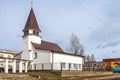 SORTAVALA. REPUBLIC OF KARELIA. RUSSIA, Building of former administration of orthodox church of Finland in Serdobol. Brick Church