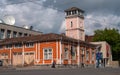 Sortavala, Republic of Karelia, Russia - June 12, 2017: The building of the former fire department on Karelian street.