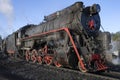 Old Soviet steam locomotive L-2344 (\