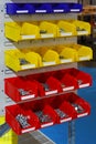 Sorting parts bins