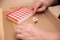 Elderly Hands Sorting Pills