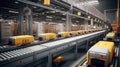 sorting warehouse conveyor belt