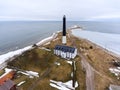 Sorve Lighthouse on peninsula in Torgu Parish, island of Saaremaa, Estonia, Europe