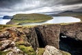 SorvÃÂ¡gsvatn lake in faroe