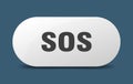 sos button. sos sign. key. push button. Royalty Free Stock Photo