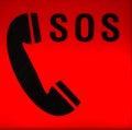 SOS distress signal Royalty Free Stock Photo