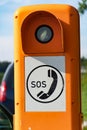 SOS emergency telephone box Royalty Free Stock Photo