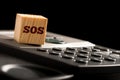 SOS emergency telephone communication Royalty Free Stock Photo