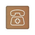 Sos Icon. Rescue Services Phone Call Illustration Isolated On A Background. Vector Icon Illustration. Unique Pattern