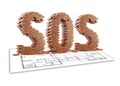 Sos Royalty Free Stock Photo