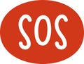 Sos Information Sign Royalty Free Stock Photo