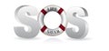 SOS Life Saver Royalty Free Stock Photo