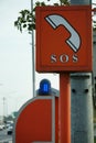 SOS phone in highway.