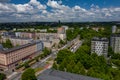 Sosnowiec, Dabrowa Basin. Aerial view of city center of Sosnowiec. Poland